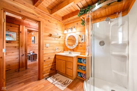Bathroom at 9601 Buffalo Pike, Freetown, IN
