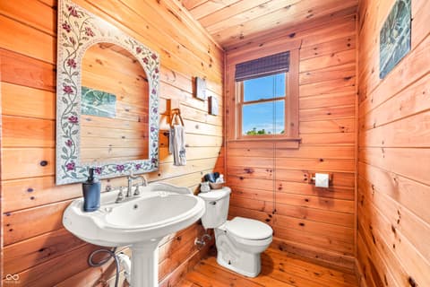 Bathroom at 9601 Buffalo Pike, Freetown, IN
