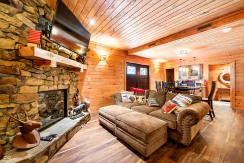 Living room at 9601 Buffalo Pike, Freetown, IN