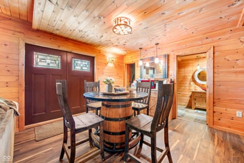 Dining room at 9601 Buffalo Pike, Freetown, IN