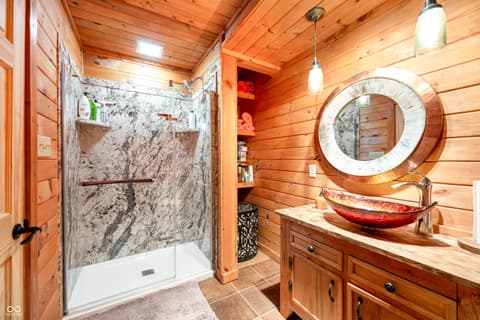 Bathroom at 9601 Buffalo Pike, Freetown, IN