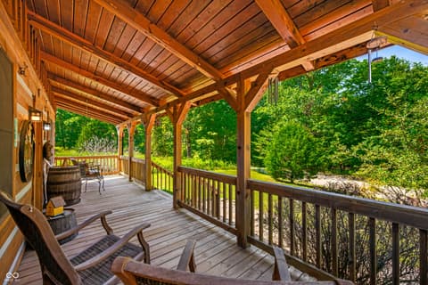 Outdoor living area at 9601 Buffalo Pike, Freetown, IN