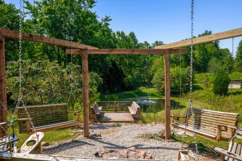 Yard at 9601 Buffalo Pike, Freetown, IN