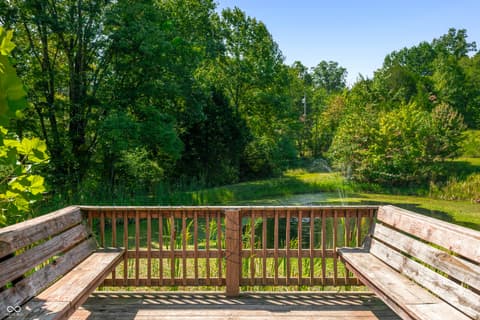 Outdoor living area at 9601 Buffalo Pike, Freetown, IN