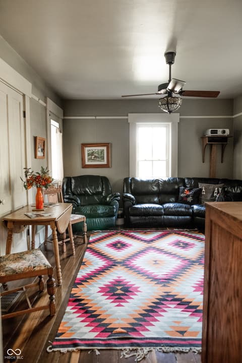 Living room at 2710 E State Road 32, Crawfordsville, IN