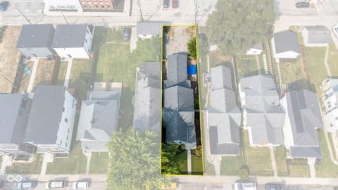 Aerial view at 1138 Olive Street, Indianapolis, IN