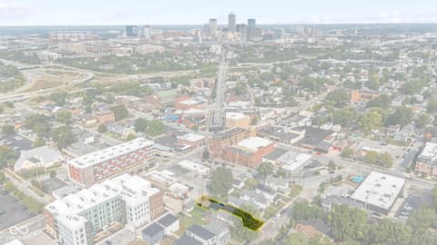 Aerial view at 1138 Olive Street, Indianapolis, IN