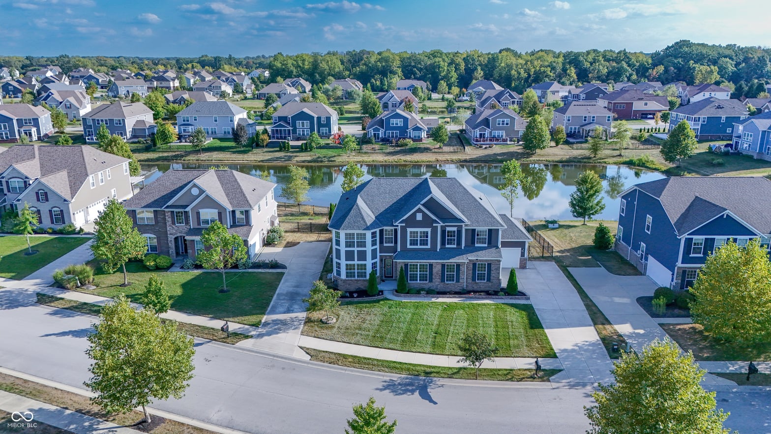 Aerial view at 1645 Altair Drive, Carmel, IN