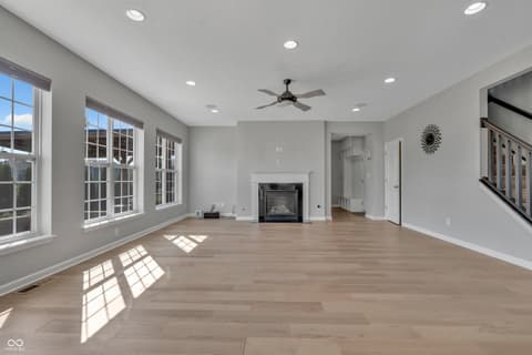 Living room at 1645 Altair Drive, Carmel, IN