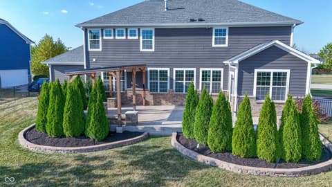 Backyard at 1645 Altair Drive, Carmel, IN