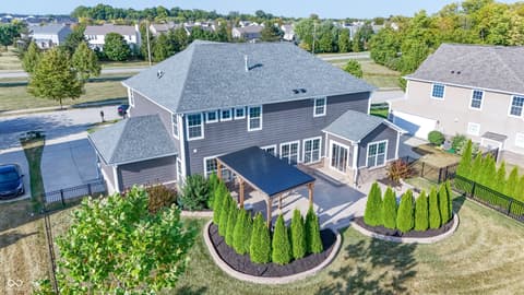 Aerial view at 1645 Altair Drive, Carmel, IN
