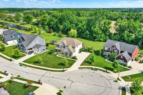 Aerial view at 1033 Windsor Estates Court, Westfield, IN
