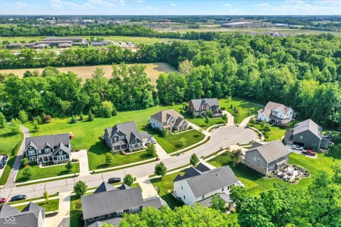 Aerial view at 1033 Windsor Estates Court, Westfield, IN