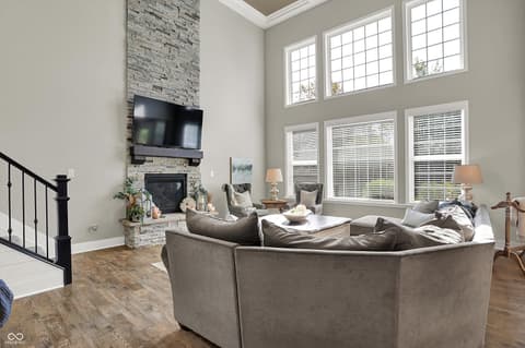 Living room at 1033 Windsor Estates Court, Westfield, IN