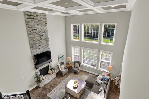 Living room at 1033 Windsor Estates Court, Westfield, IN