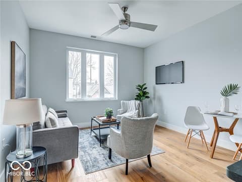 Living room at 319 E 16th Street, Indianapolis, IN