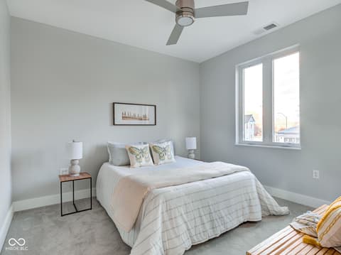 Primary bedroom at 319 E 16th Street, Indianapolis, IN