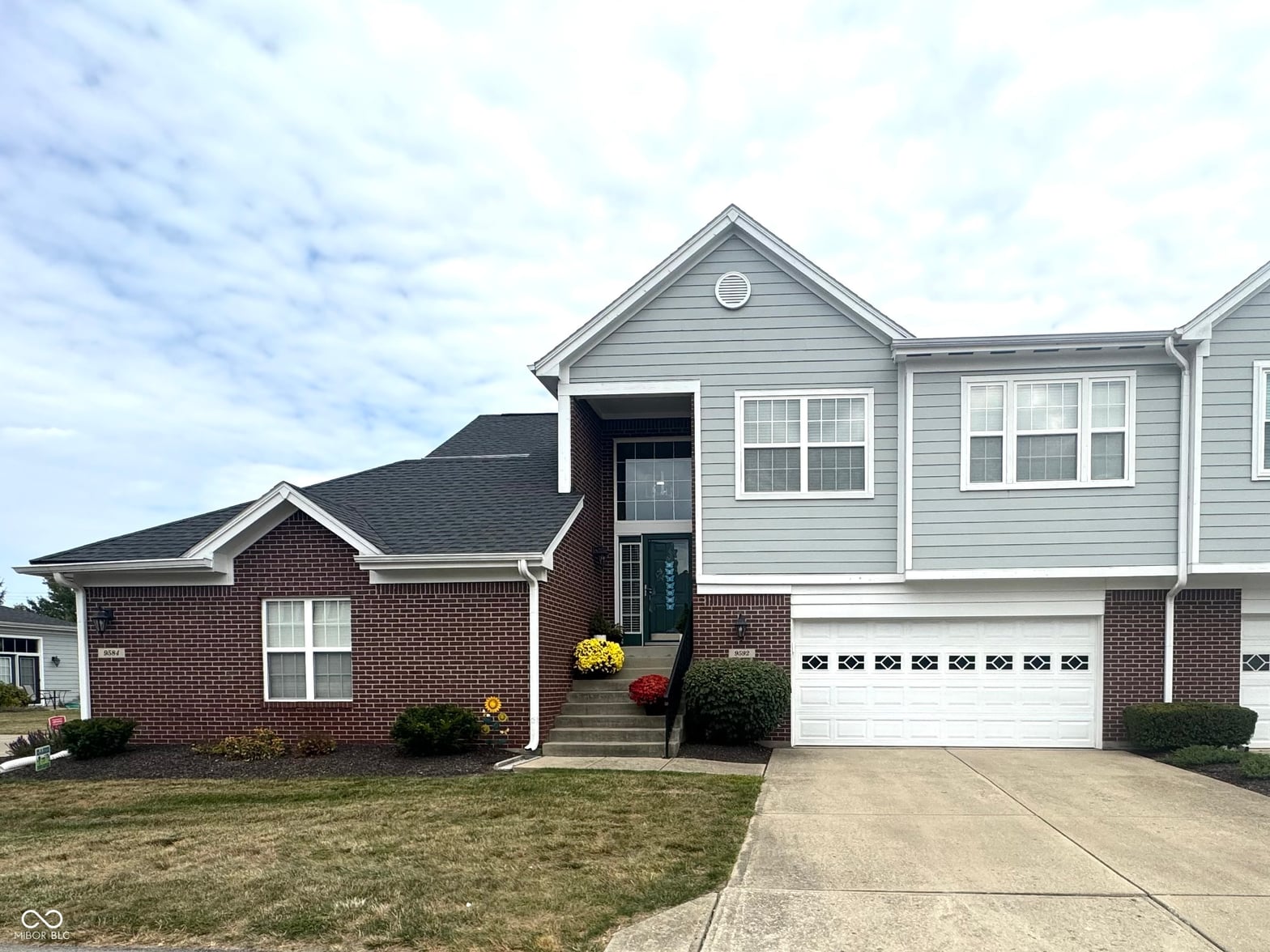 Front exterior at 9592 Clover Leaf Lane, Fishers, IN