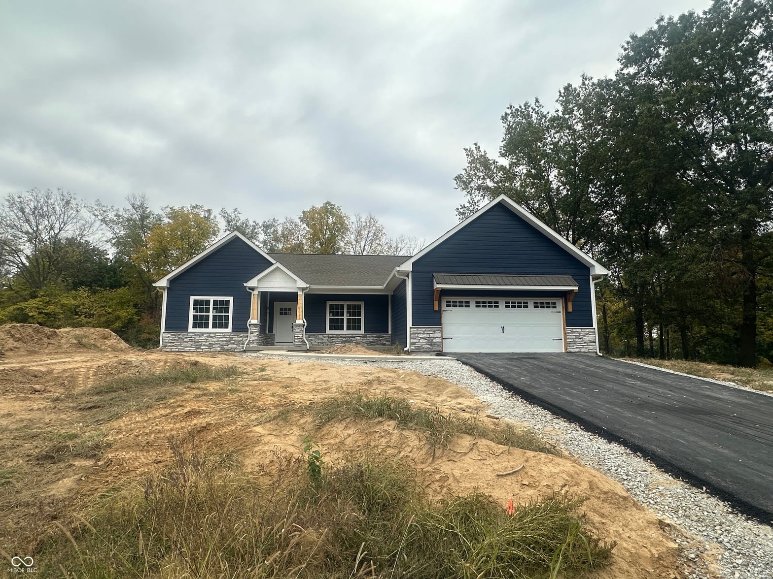 Front exterior at 12158 Spring Creek Drive, Covington, IN