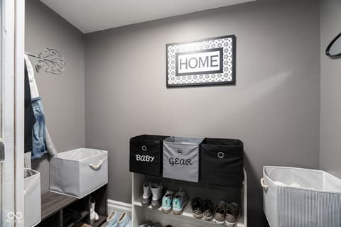 Laundry room at 609 Jefferson Street, Covington, IN
