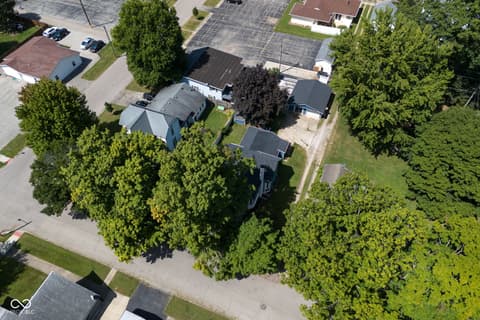 Aerial view at 609 Jefferson Street, Covington, IN