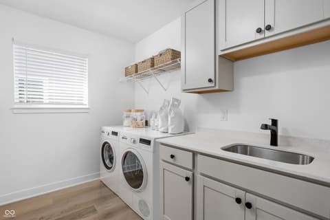 Laundry room at 1334 English Avenue, Indianapolis, IN