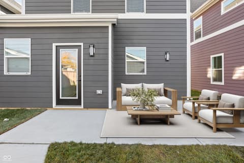 Outdoor living area at 1334 English Avenue, Indianapolis, IN