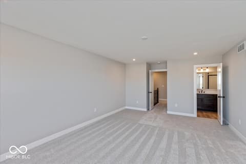 Primary bedroom at 408 Elite Street, Westfield, IN