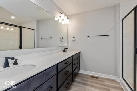 Primary bathroom at 408 Elite Street, Westfield, IN