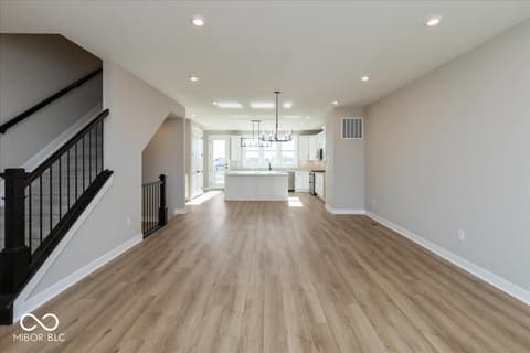Living room at 406 Elite Street, Westfield, IN