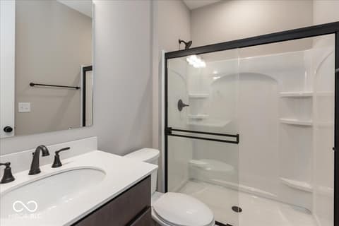 Primary bathroom at 406 Elite Street, Westfield, IN