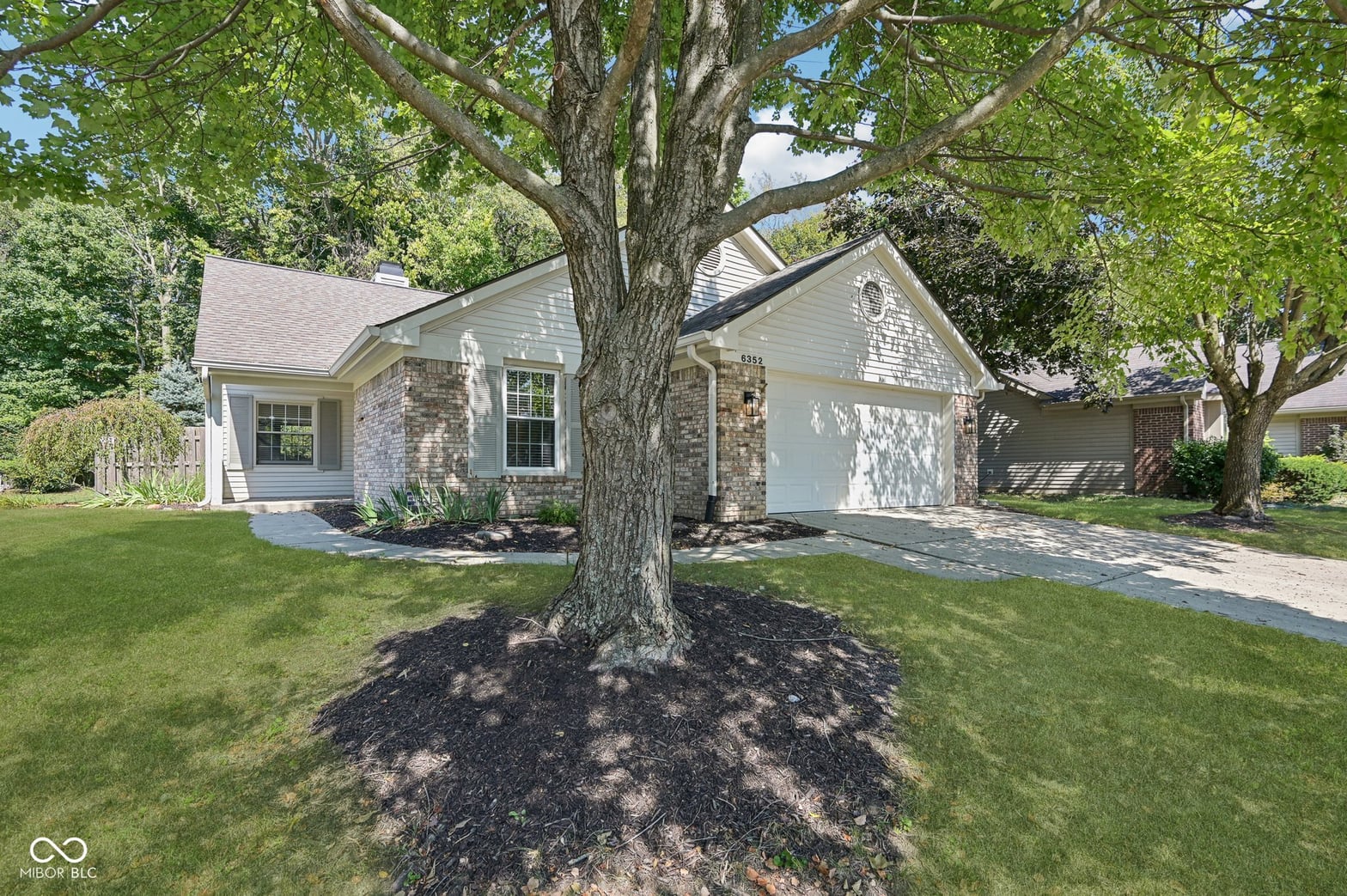 Front exterior at 6352 Stratford Drive N, Fishers, IN