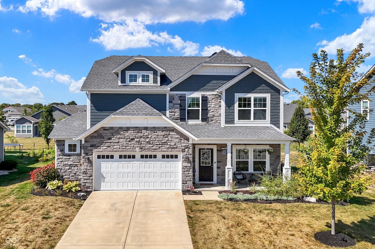 Front exterior at 15683 Matthews Lane, Noblesville, IN