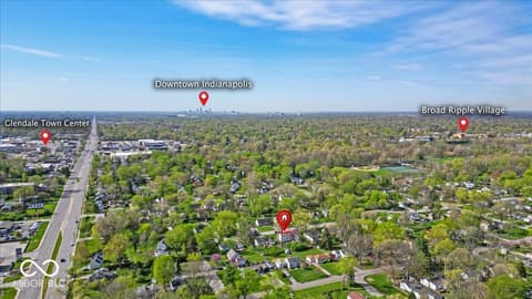 Aerial view at 2204 Pamela Drive, Indianapolis, IN