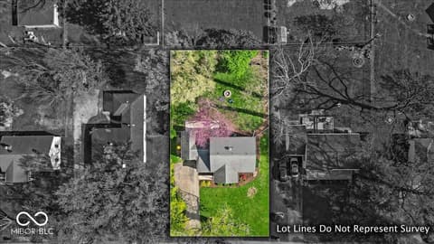 Aerial view at 2204 Pamela Drive, Indianapolis, IN