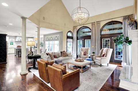 Living room at 3752 Slippery Rock Court, Westfield, IN