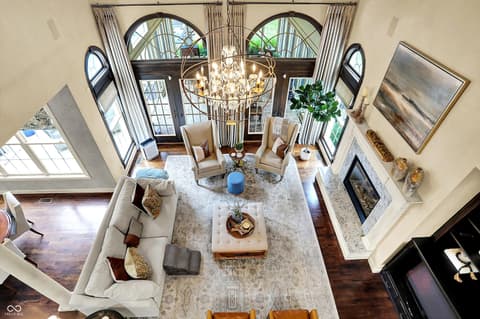 Living room at 3752 Slippery Rock Court, Westfield, IN