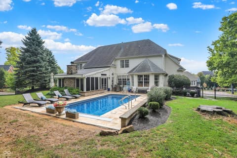 Backyard at 3752 Slippery Rock Court, Westfield, IN