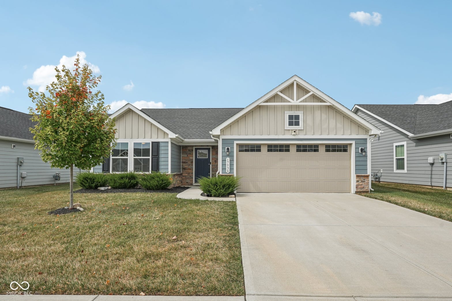 Front exterior at 17936 Scout Lane, Westfield, IN