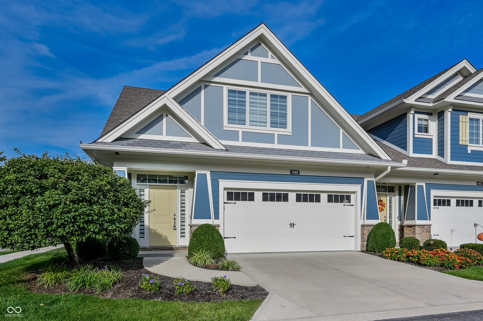 Front exterior at 488 Chimney Rock Drive, Carmel, IN