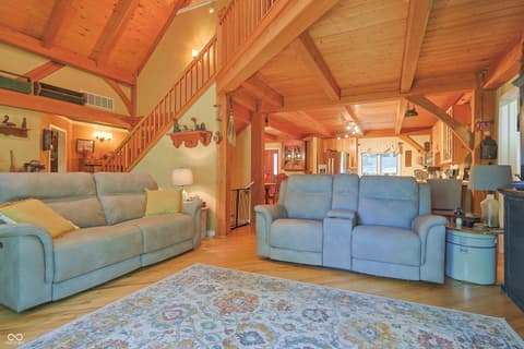 Living room at 9007 E Agate Avenue, Nashville, IN