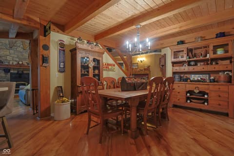 Dining room at 9007 E Agate Avenue, Nashville, IN
