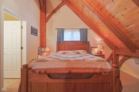 Primary bedroom at 9007 E Agate Avenue, Nashville, IN
