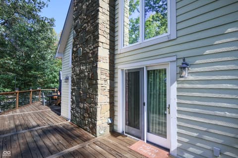 Outdoor living area at 9007 E Agate Avenue, Nashville, IN
