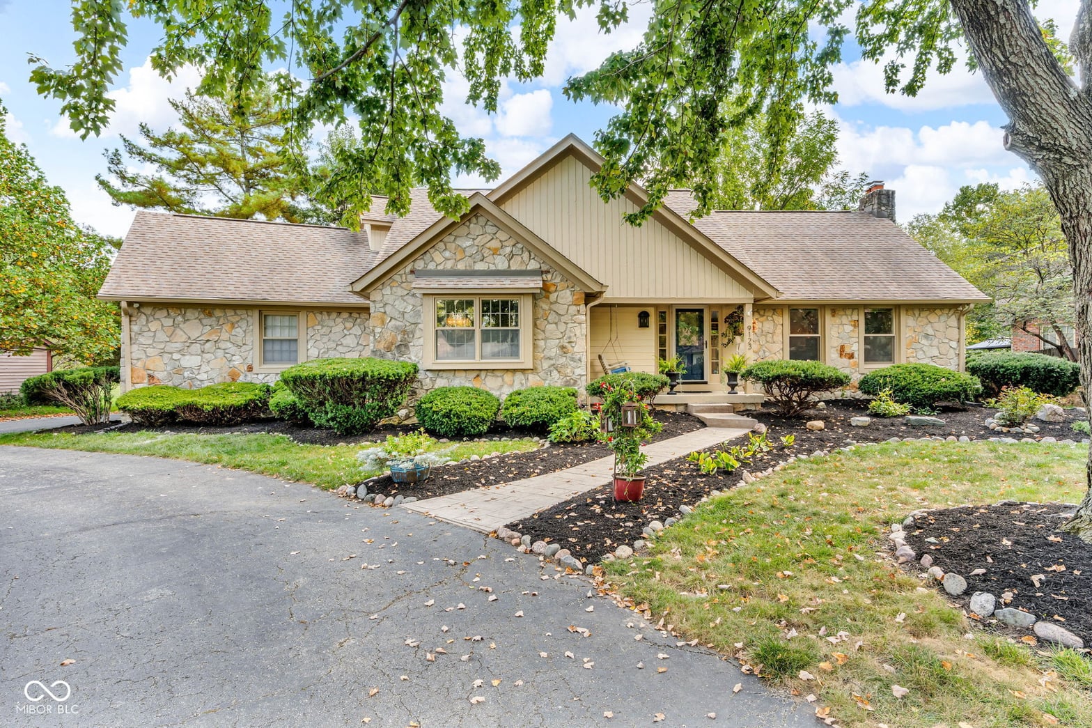 Front exterior at 9123 Behner Brook Drive, Indianapolis, IN