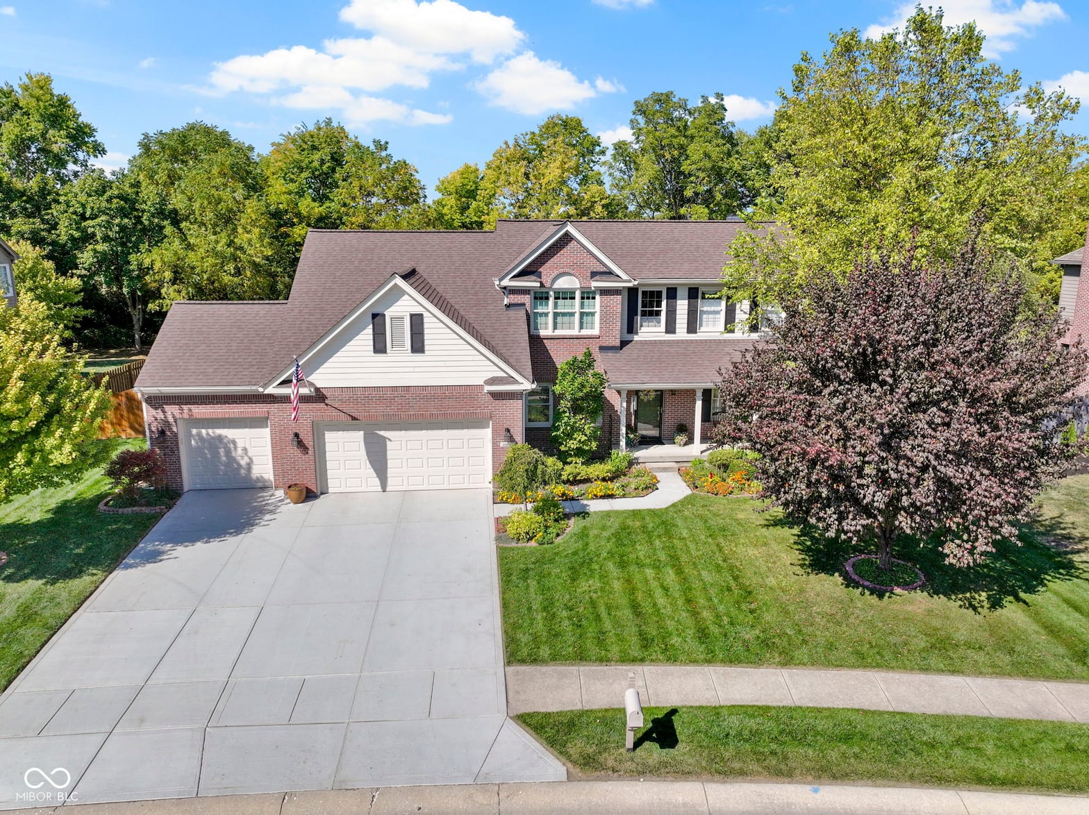 Front exterior at 10890 Weston Drive, Carmel, IN