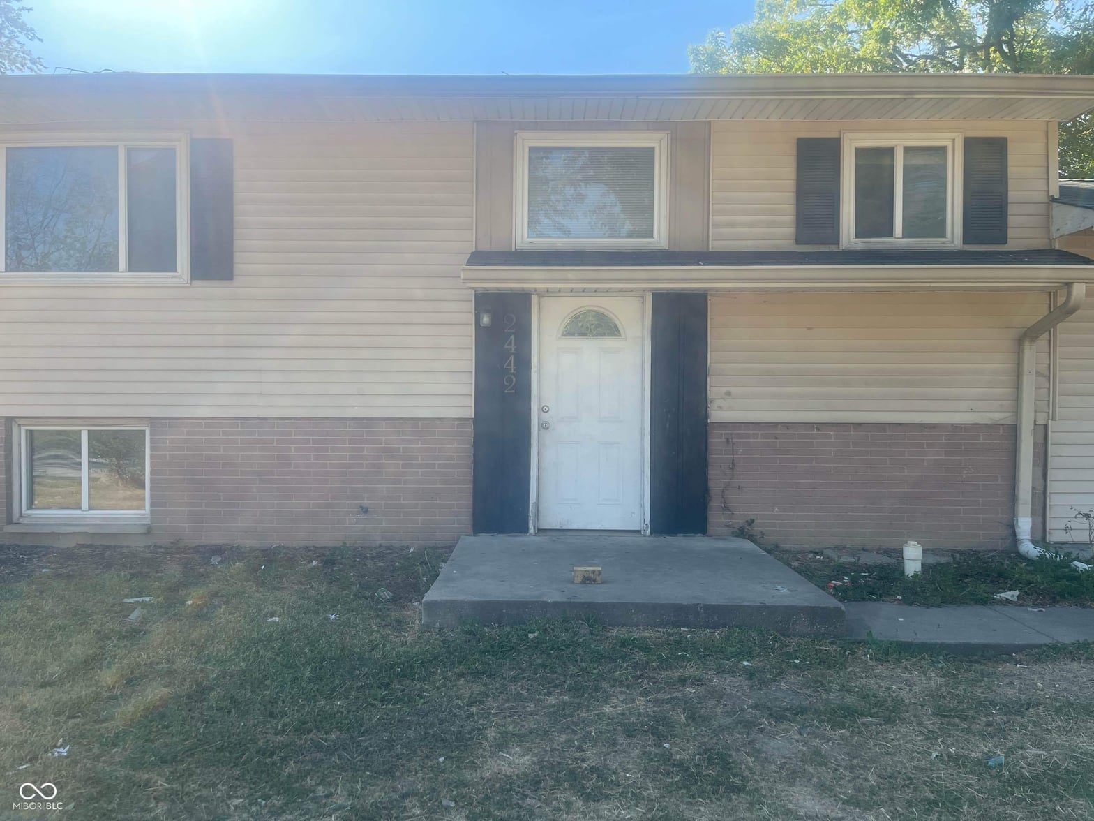 Front exterior at 2442 Morning Star Drive, Indianapolis, IN