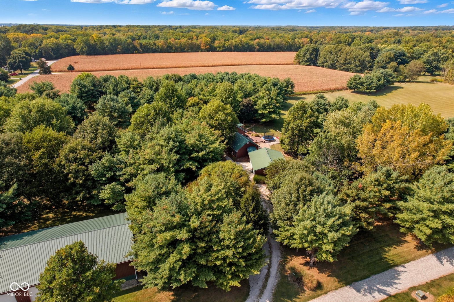 Aerial view at 6220 W CR 200 N, Frankfort, IN