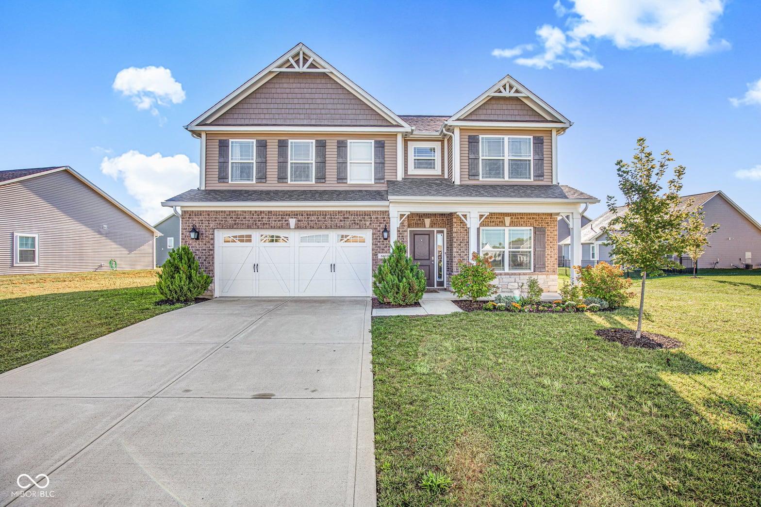 Front exterior at 6603 Laredo Drive, McCordsville, IN