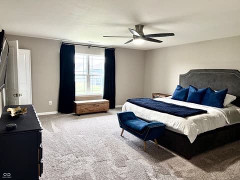 Primary bedroom at 6603 Laredo Drive, McCordsville, IN